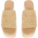 Platform Sandals Women Slip On Wedge Espadrilles for Women Slides