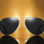Unisex Aviator Sunglasses with Polarised and UV Protected Lens