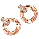 Silver-Plated Contemporary Drop Earrings