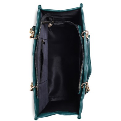 Textured Structured Quilted Tote Bag