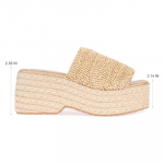 Platform Sandals Women Slip On Wedge Espadrilles for Women Slides