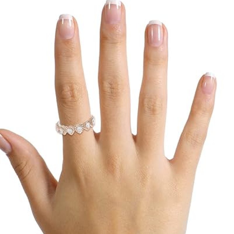 Sterling Silver White American Diamond Twin solitaire ring