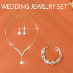 Bridal Wedding Jewelry Set Rhinestones Wedding Necklaces Earrings Bracelet Sets Crystal
